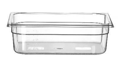 Nádoba GN 1/2, HENDI, Profi Line, GN 1/2, 6,5L, Průhledná, 325x265x(H)100mm Kód: 861424