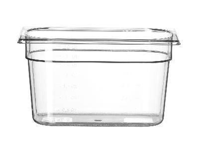 Nádoba GN 1/4, HENDI, Profi Line, GN 1/4, 4L, Průhledná, 265x162x(H)150mm Kód: 861615