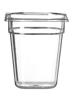 Nádoba GN 1/6, HENDI, Profi Line, GN 1/6, 3,4L, Průhledná, 176x162x(H)200mm Kód: 861707