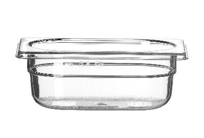 Nádoba GN 1/9, HENDI, Profi Line, GN 1/9, 0,6L, Průhledná, 176x108x(H)65mm Kód: 861837