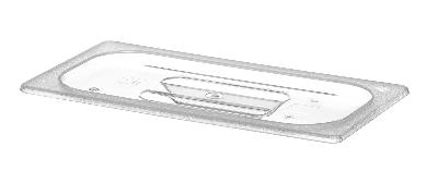 Víko pro GN nádoby z polykarbonátu, HENDI, GN 1/3, průhledné, 325x176mm Kód: 864135