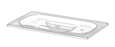 Víko pro nádoby GN z polykarbonátu, HENDI, GN 1/4, Průhledné, 265x162mm Kód: 864142