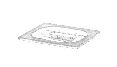 Víko pro nádoby GN z polykarbonátu, HENDI, GN 1/6, Průhledná, 176x162mm Kód: 864159