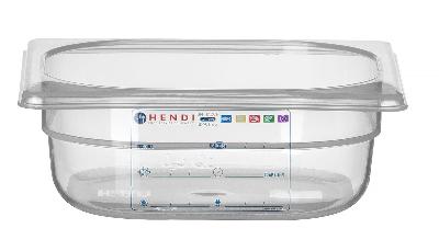 Nádoba GN 1/6, HENDI, GN 1/6, 1L, Průhledná, 176x162x(H)65mm Kód: 880487