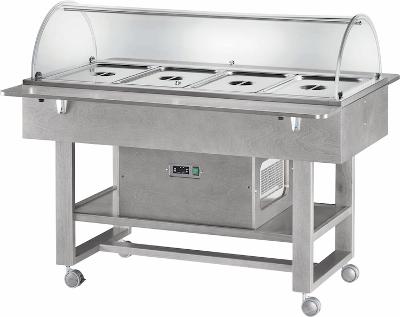 Chlazený gastrobufet ELR2827BTCE -popelavě šedá