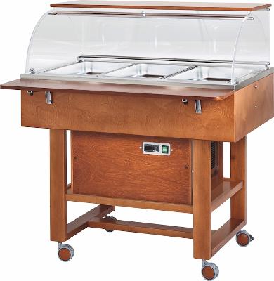 Chlazený gastrobufet CLR2787NBT -walnut