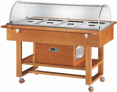 Chlazený gastrobufet ELR2827 -ořech
