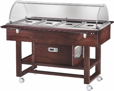 Chlazený gastrobufet ELR2827BTW -wenge