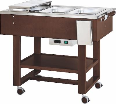 Vyhřívané gastrobufety -bain-marie CL2770NW -wenge