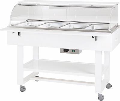 Vyhřívané gastrobufety - bain-marie ELC2834B -white