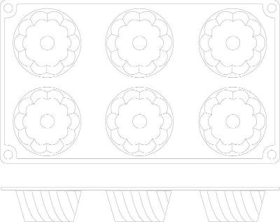 Silikonová forma Savarin mini 676134