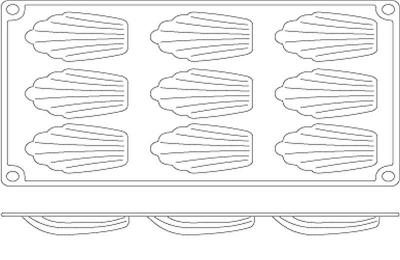 Silikonová forma Madeleines 676707