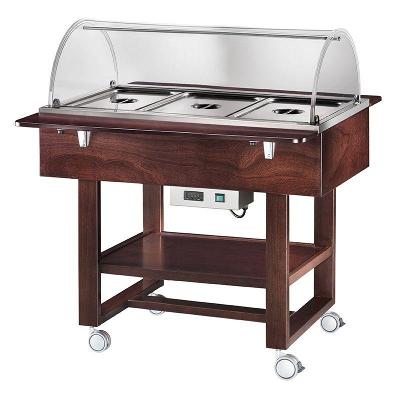 Vyhřívané gastrobufety - bain-marie CL2777NW -wenge