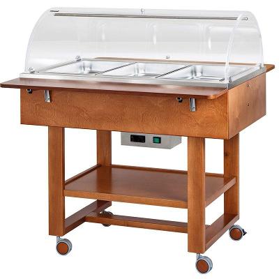 Vyhřívané gastrobufety - bain-marie CL2777N -walnut