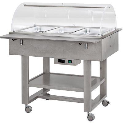 Vyhřívané gastrobufety - bain-marie CL2777NCE -popelavě šedá