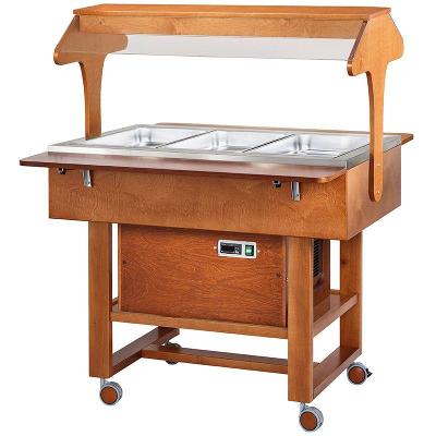Chlazený gastrobufet CLR2786N -walnut