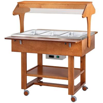 Vyhřívané gastrobufety - bain-marie CL2774N -ořech