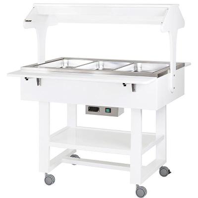 Vyhřívané gastrobufety - bain-marie CL2774NB -white