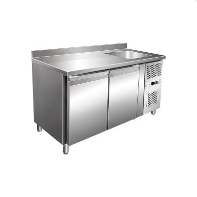 Gastronomické chladicí pulty s dřezem - GN1/1 - ventilované G-GNS2200TN