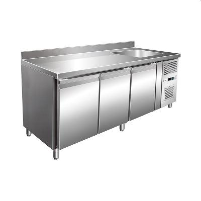 Gastronomické chladicí stoly s dřezem - GN1/1 - ventilované(c) G-GNS3200TN