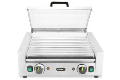 Gril na párky a klobásy – 2 zóny s energeticky úsporným krytem, HENDI, 220-240V/980W, 566x527x(H)259mm